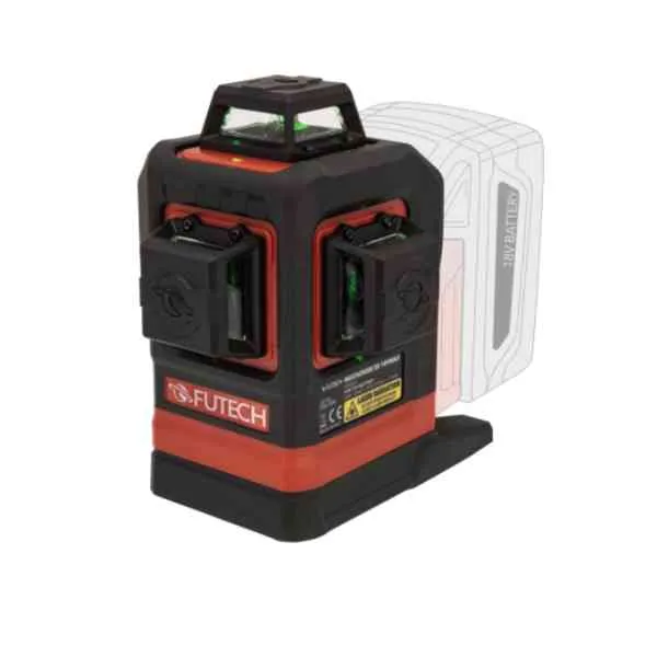 Futech Multicross 3D MC 3D 18V Max livella laser 360° 2mm/10m