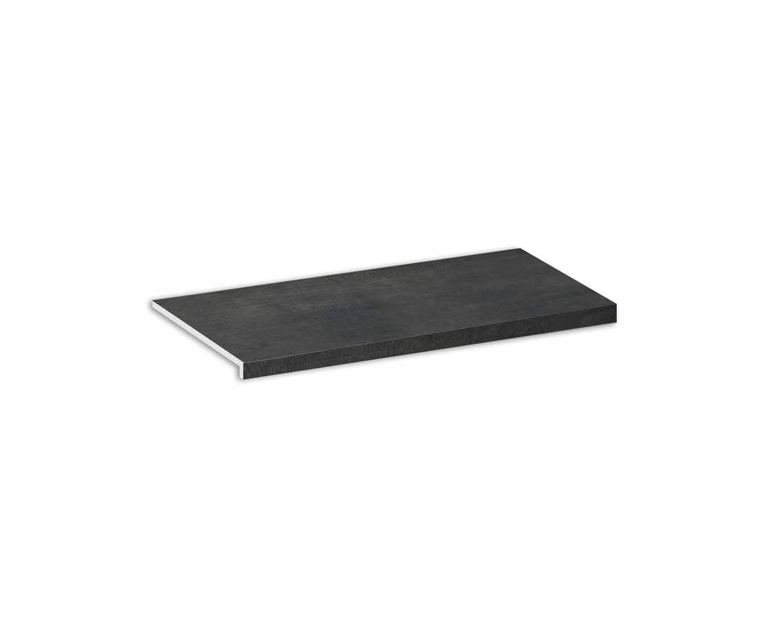 Roca Tiles Metal Peldaño Negro Gradino Nero industriale