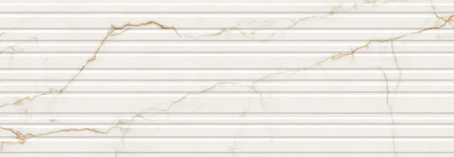 Recer Calacatta Auria Ripple Gold 30x90R piastrella opaca