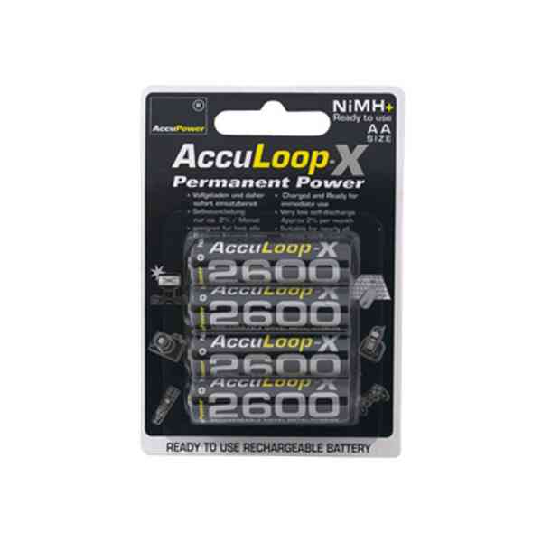 Acculoop-X AL2600-4 batterie ricaricabili AA 2600 mAh