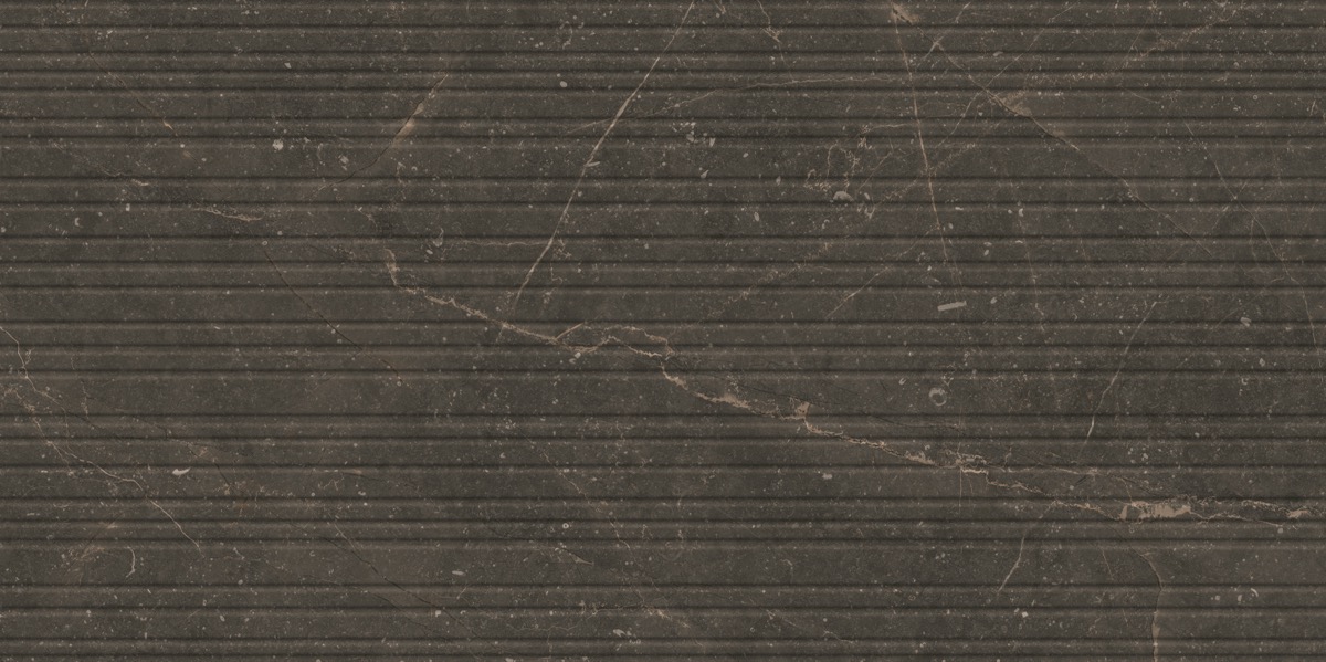 Recer Bluenza Ripple Ebony Black piastrella 60x120 naturale