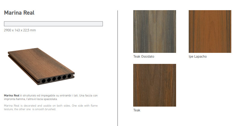 Viva Made Marina Real pavimento PVC-WPC effetto legno