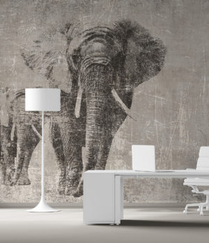 Viva Made Elephant complemento arredo bagno ceramica grigio