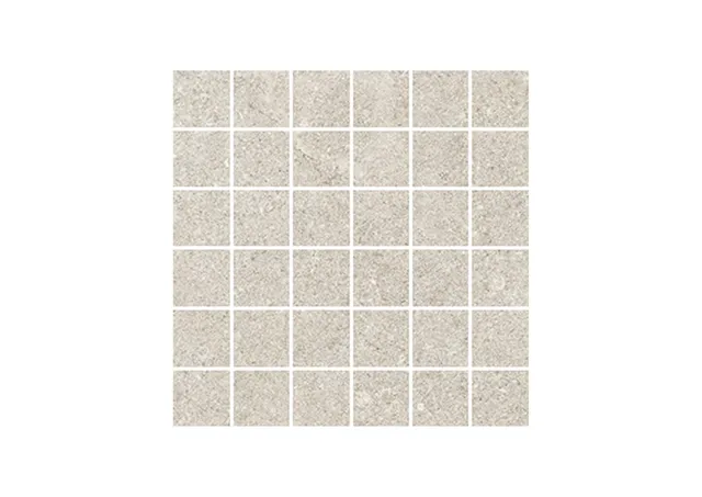 Roca Tiles Serena Crosscut Bone mosaico 30x30 effetto pietra