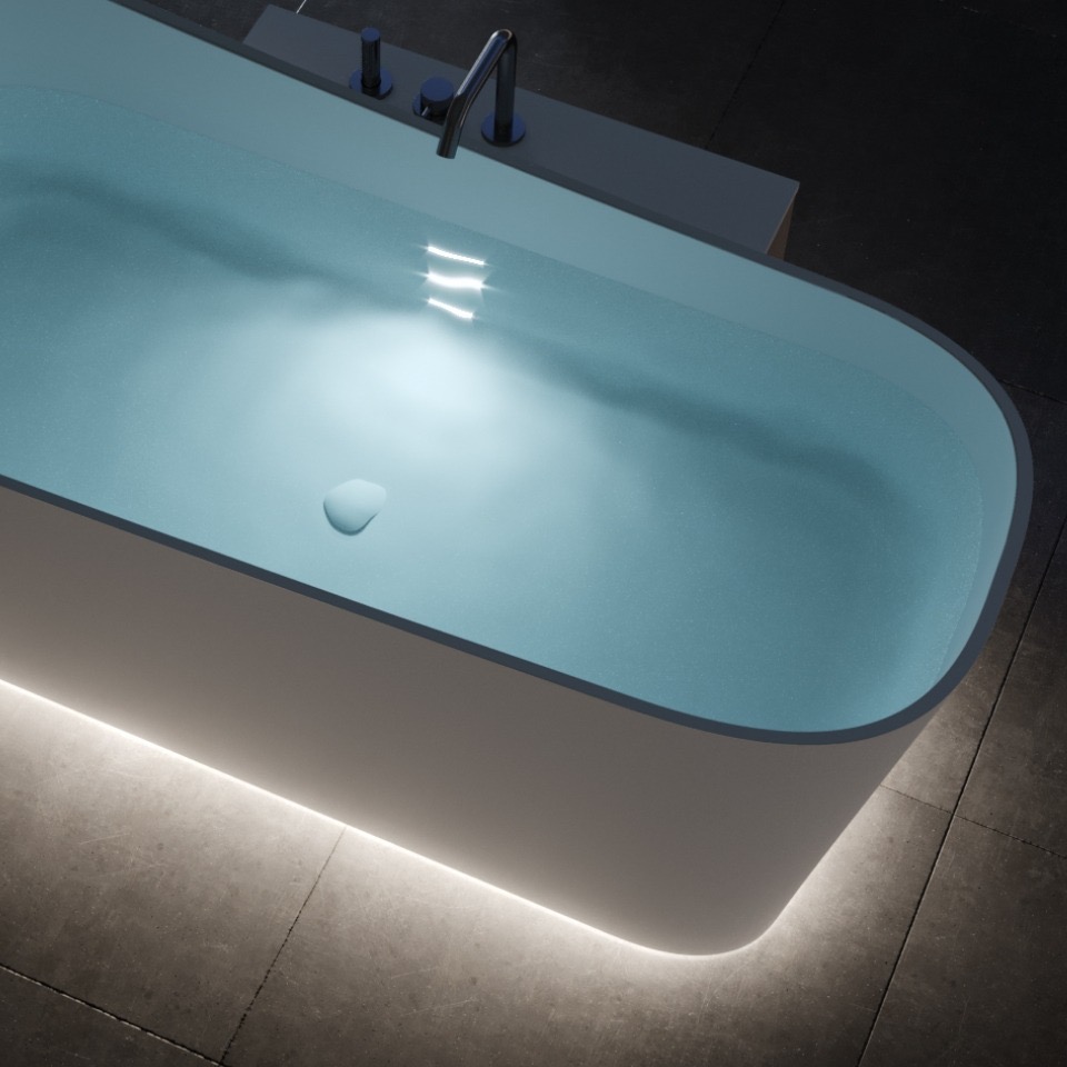Viva Made Infinitive vasca freestanding ovale bianca
