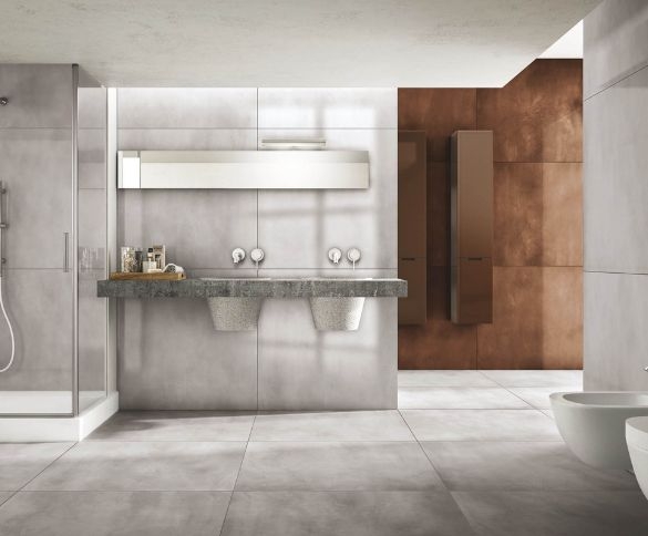 Casalgrande Padana Steeltech gres effetto metallo