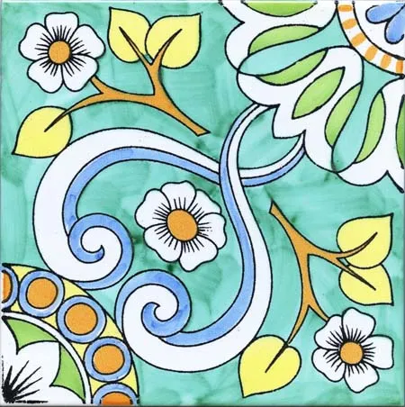 Ceramica Pinto Classico Vietri VP234 piastrella maiolica decoro mano