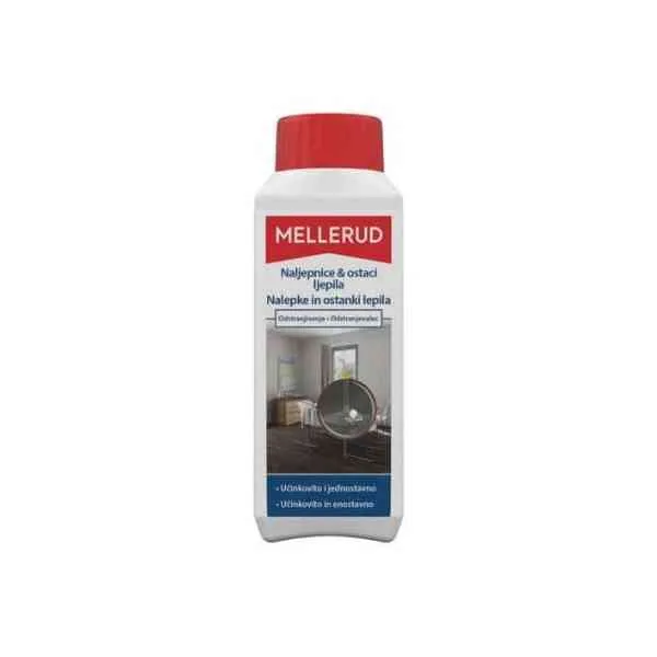 Mellerud rimuovi adesivi solvente 0,5 L per vetro e ceramica