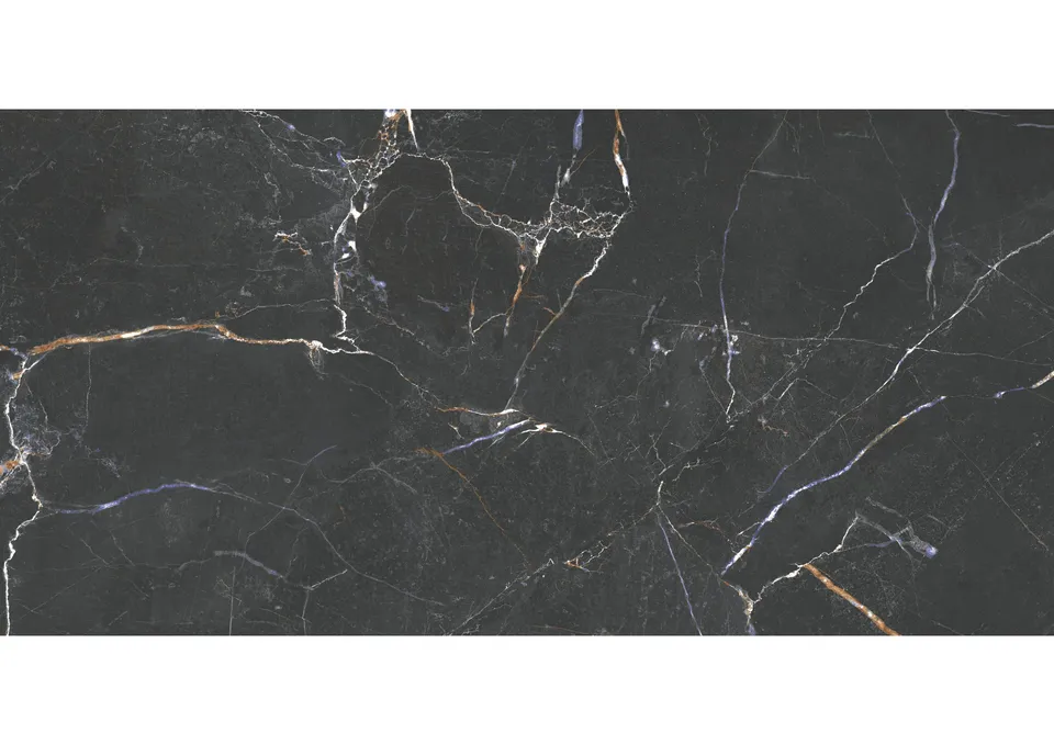 Roca Marble Venato Black piastrella marmo nero opaco