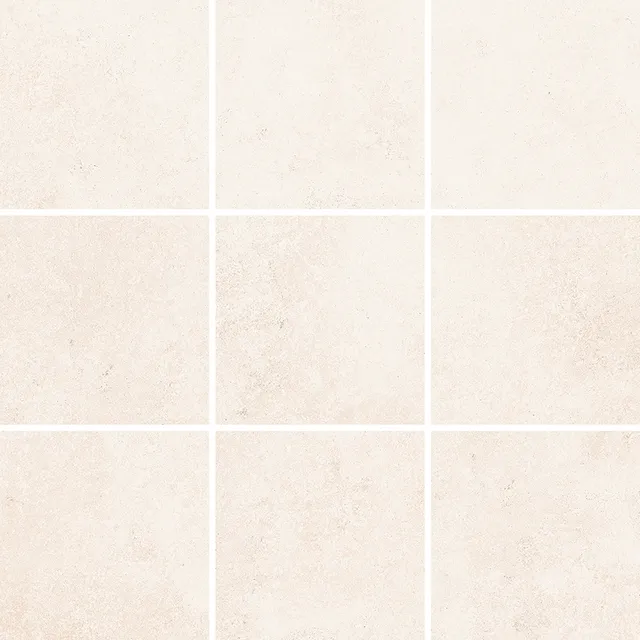 Recer Saluto White M10x10 piastrella bianca natural