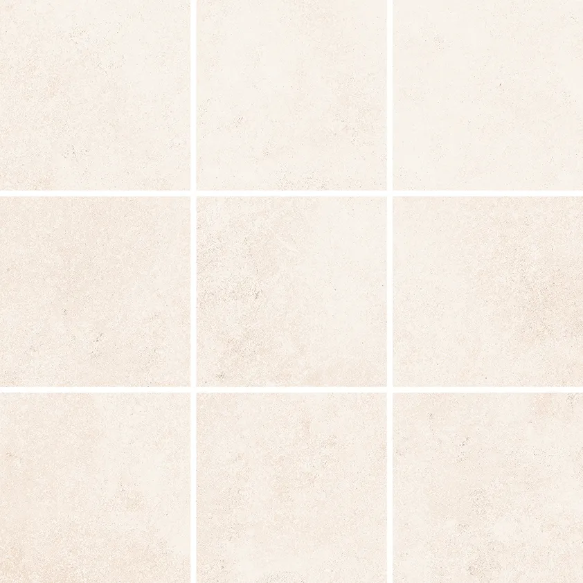 Recer Saluto White M10x10 piastrella bianca natural