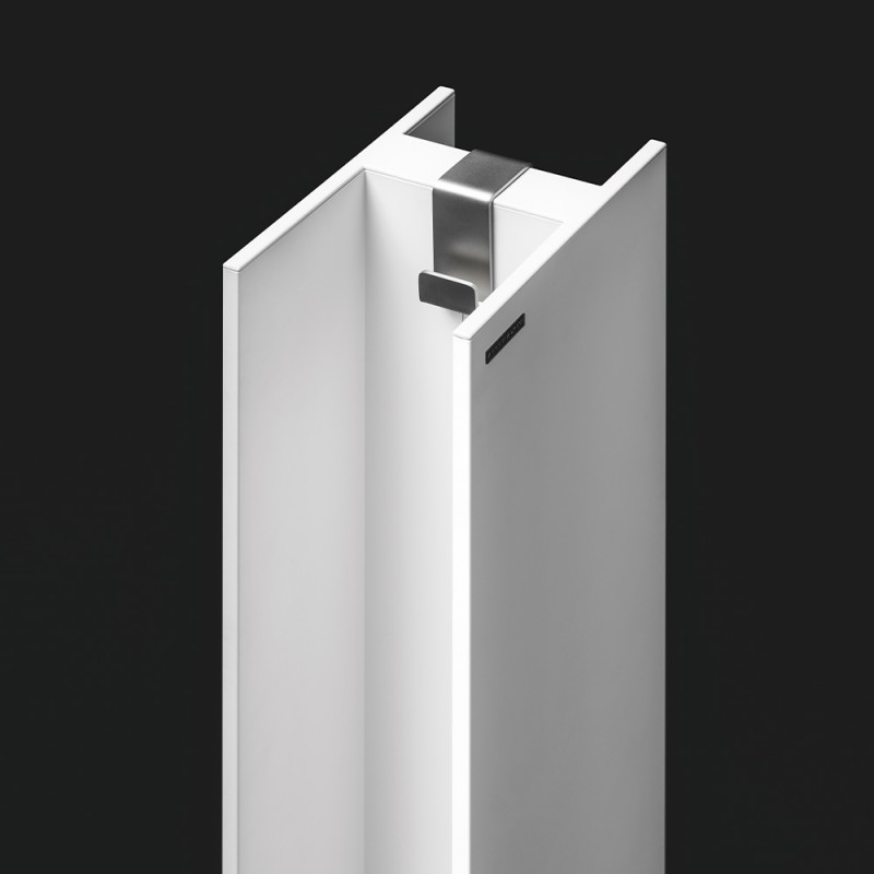 Viva Made T Tower termoarredo acciaio bianco verticale