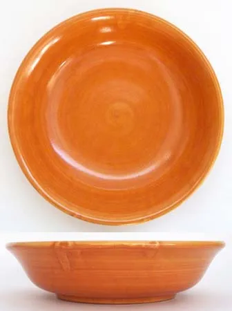 Ceramica Pinto Pennellato VP12178 piatto fondo arancio Vietri
