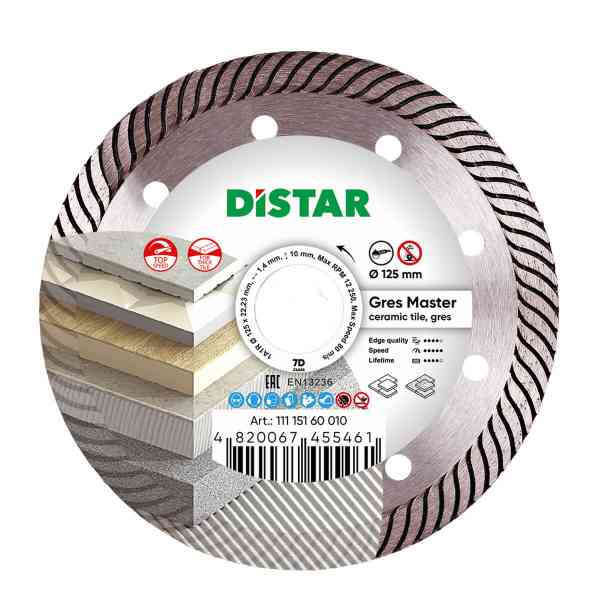 Distar Gres Master 7D disco diamantato 115 mm per gres