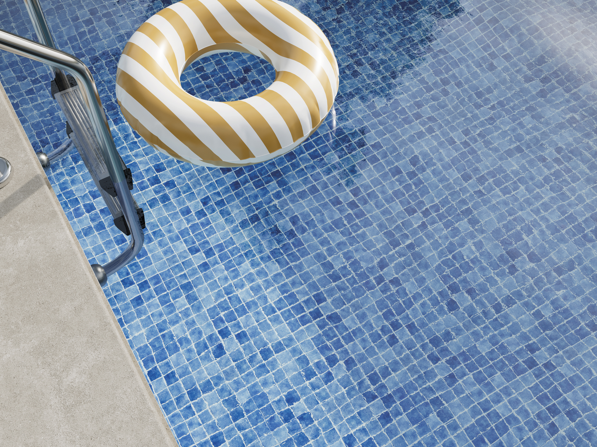 SQ Mosaic Genuine Fifty GN104 mosaico blu lucido 50x50 mm
