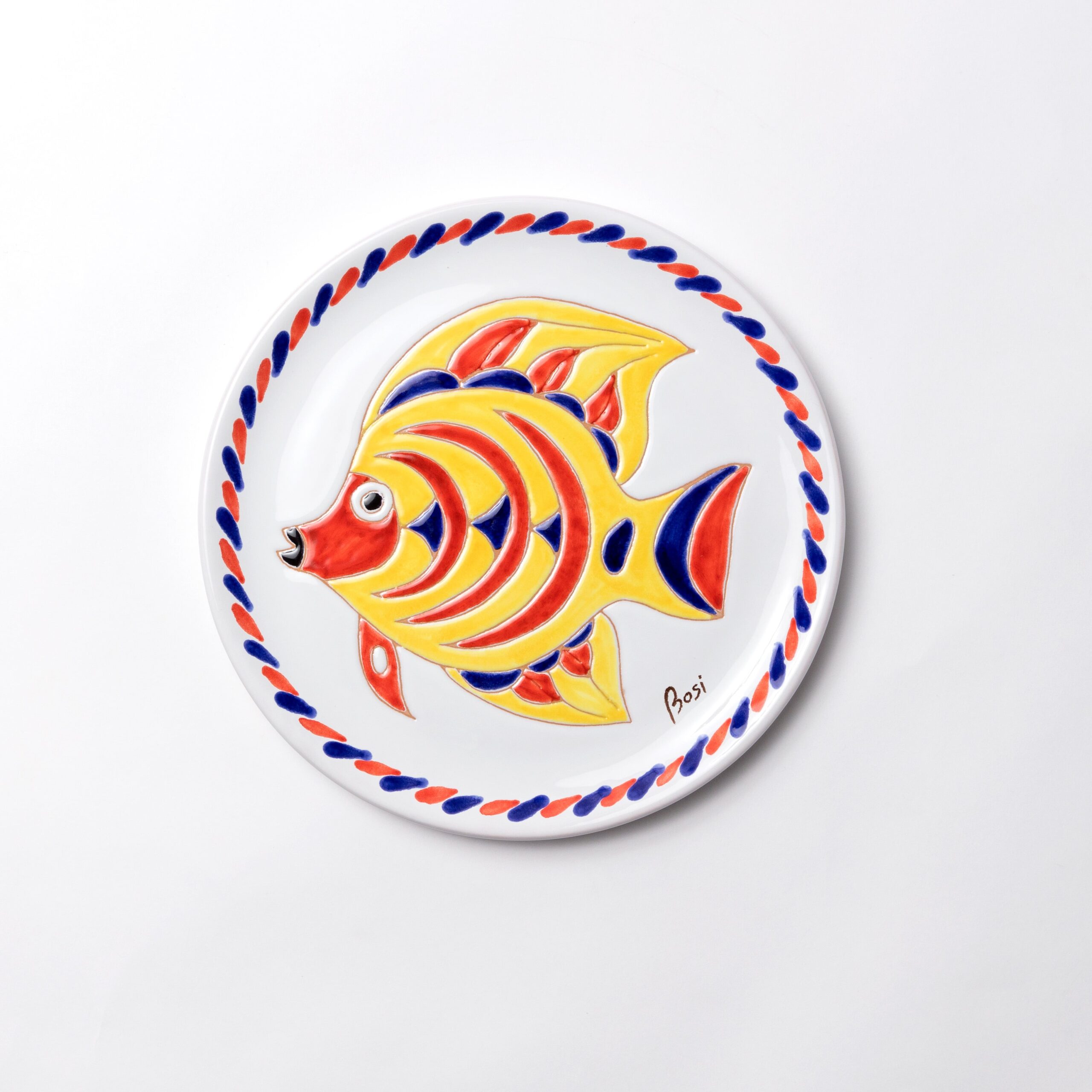 Cerasarda Arte Tavola Pesci 6 piatto segnaposto 30 cm