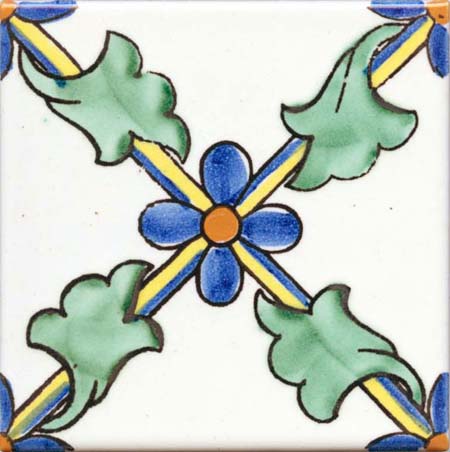 Ceramica Pinto Classico Vietri VP12351 Piastrella Decorata a Mano