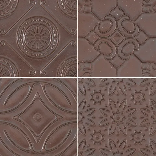 Cerasarda Le Ossidiane Quadrella Mix Bronzo piastrella ceramica