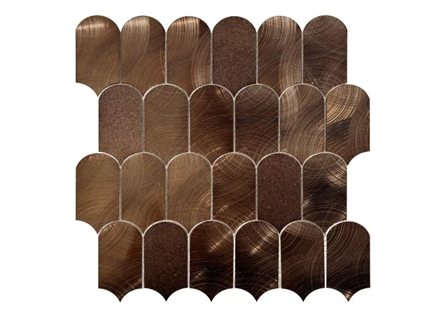 Roca Scale Copper mosaico rame a scaglie metallizzato