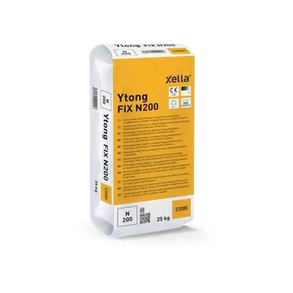 Ytong Fix N200 Colla Siporex 25 kg Bianca