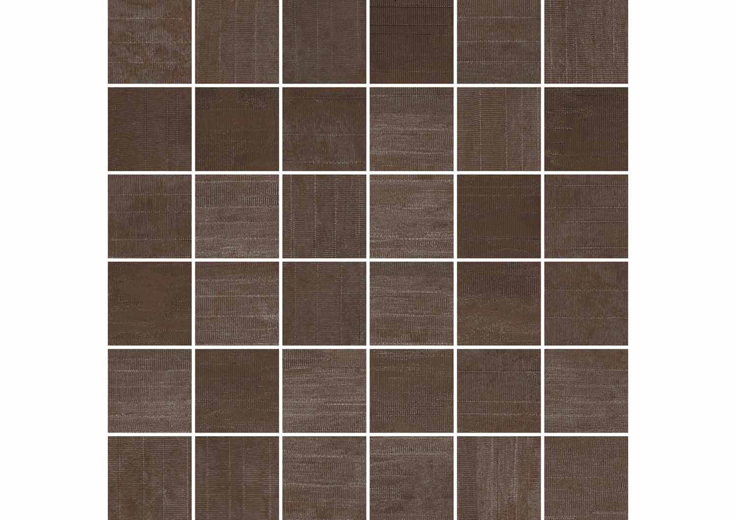 Roca Malla Oxido mosaico gres effetto metallo ruggine