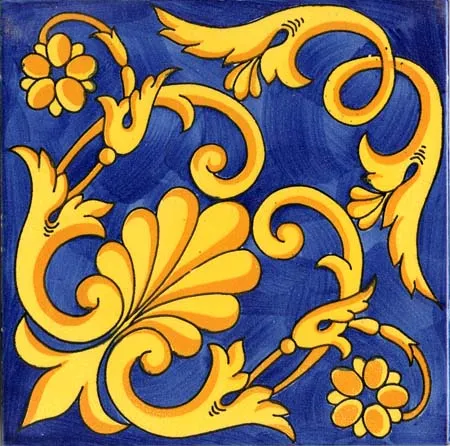 Ceramica Pinto Frutta VP4962 piastrella maiolica decorata a mano