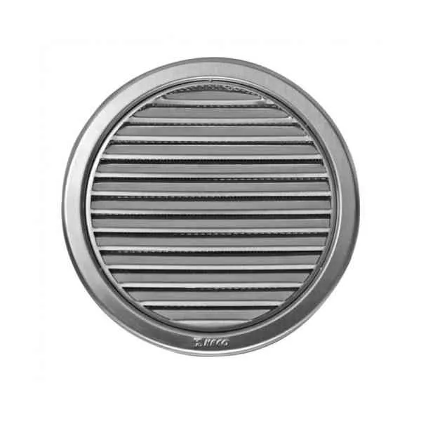 Haco NVM 100 griglia aerazione tonda 100 mm inox con rete