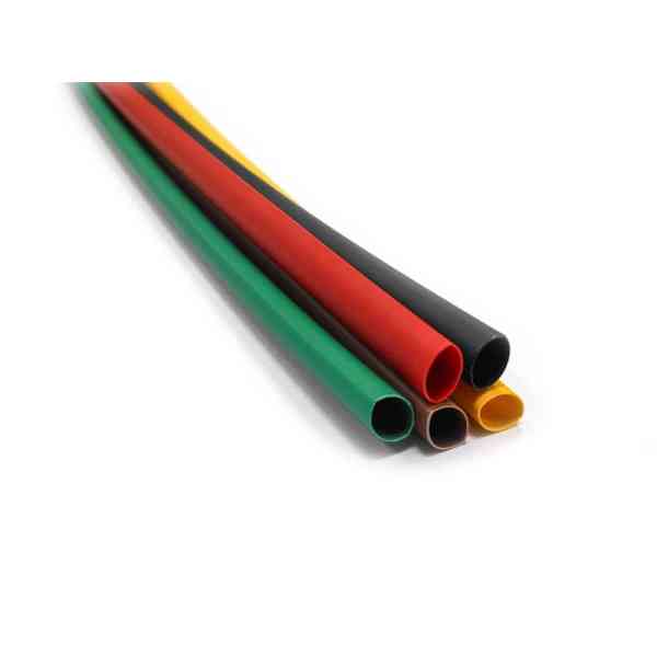 Guaina termorestringente gialla 4,8-2,4 mm 1 m