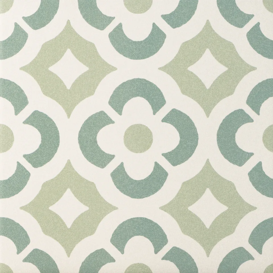 Recer Play Garden Green 13x13 Campione Piastrella Verde