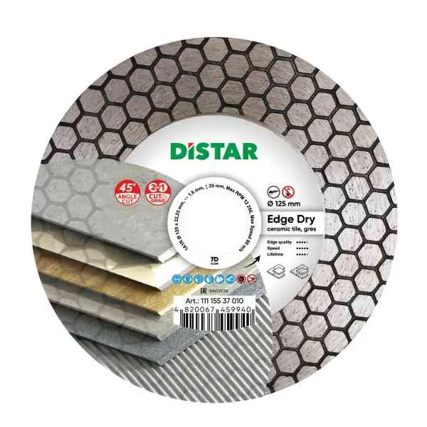 Distar Edge Dry 1A1R Disco Diamantato Gres 115x22,23 mm