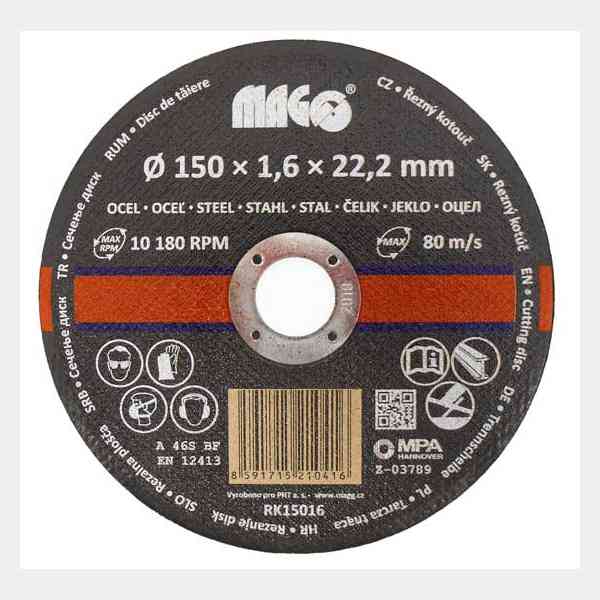 Magg Disco Taglio Acciaio 150x1,6x22,23 mm Steel
