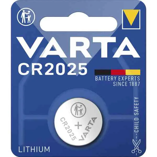 Varta CR2025 batteria a bottone litio 3V 1 pz per chiavi auto