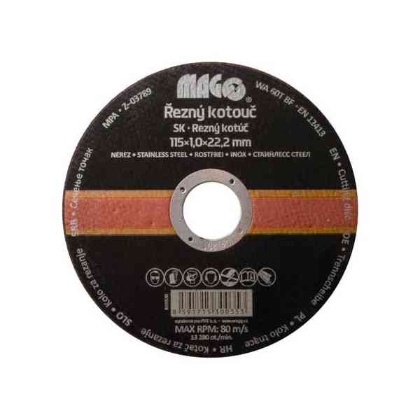 Magg dischi taglio inox 115x1x22 pacco 5 pezzi