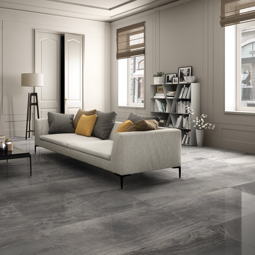 Viva Made One Car On piastrella 75x75 grigio lappato