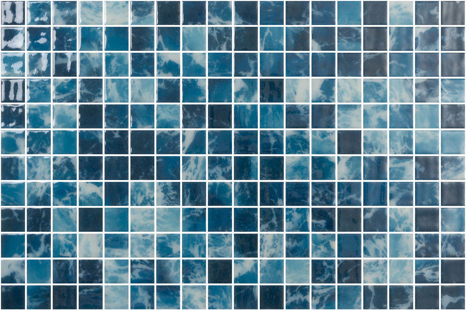 SQ Mosaic Identity Siroko Mosaico Blu 25x25 Onda