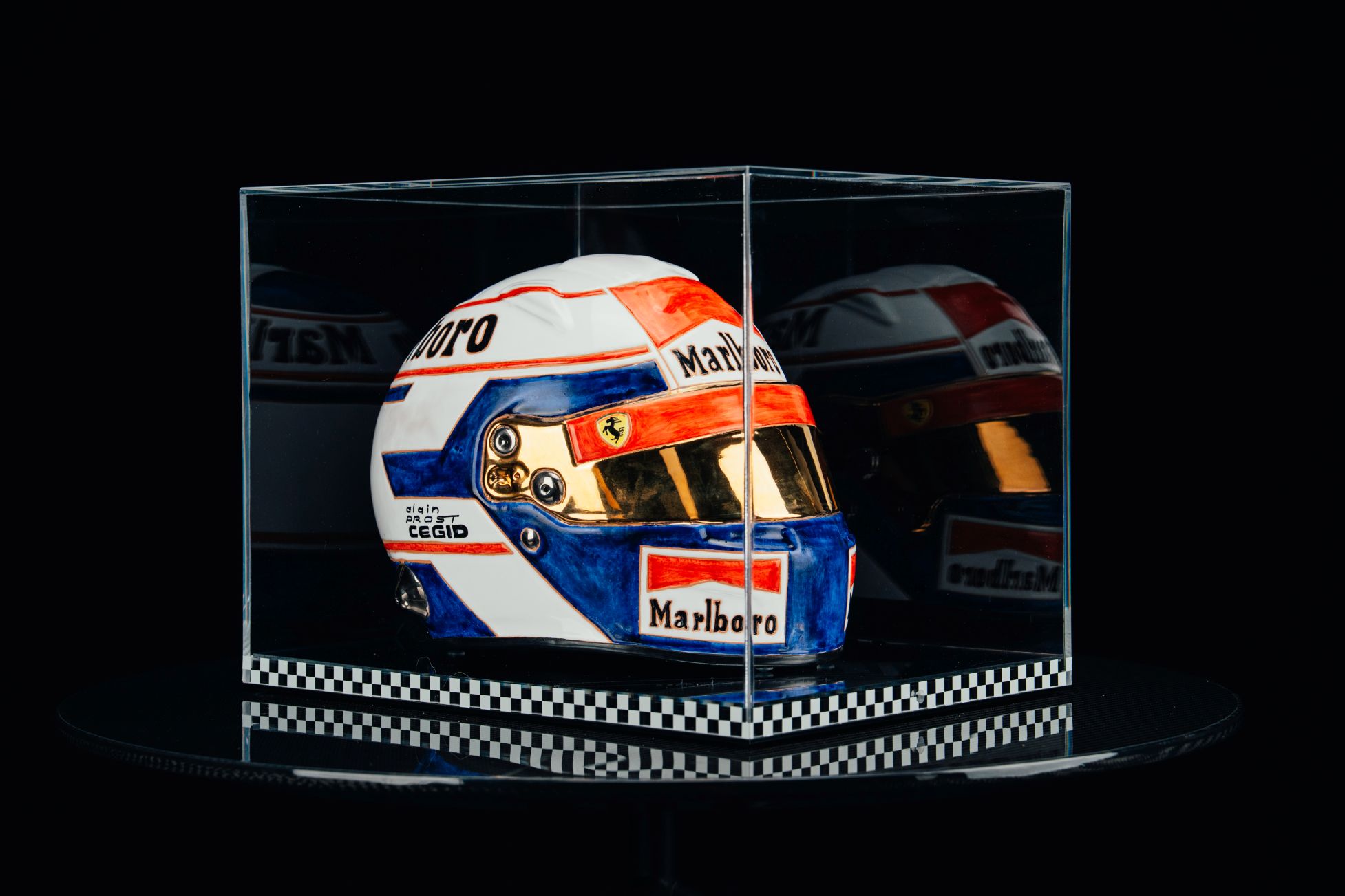 Cerasarda Art Helmets Helm APR casco ceramica Alain Prost pezzo unico