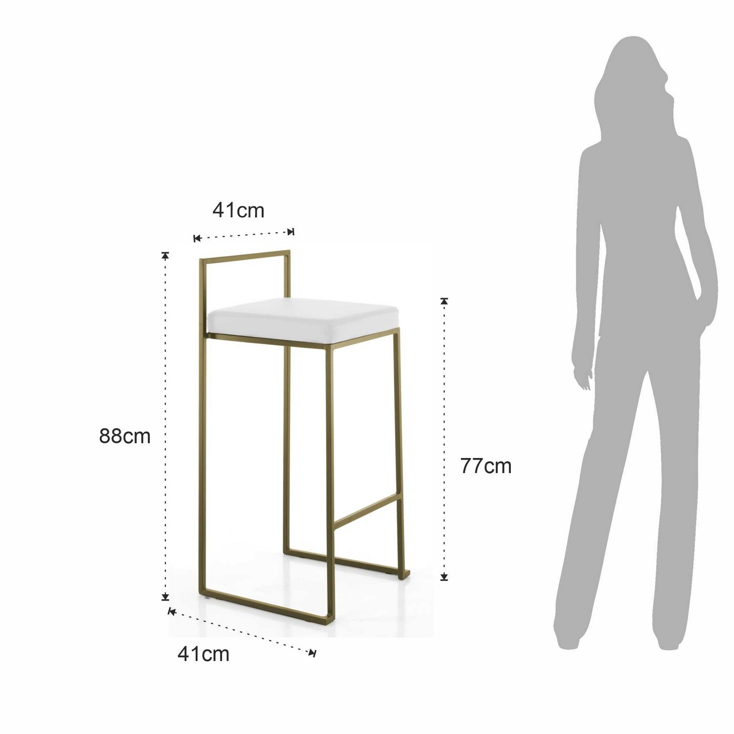 Viva Made Dodo Gold sgabello oro per bagno