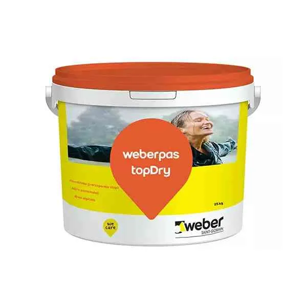 Weber Weberpas TopDry finitura parete 25 kg secchio