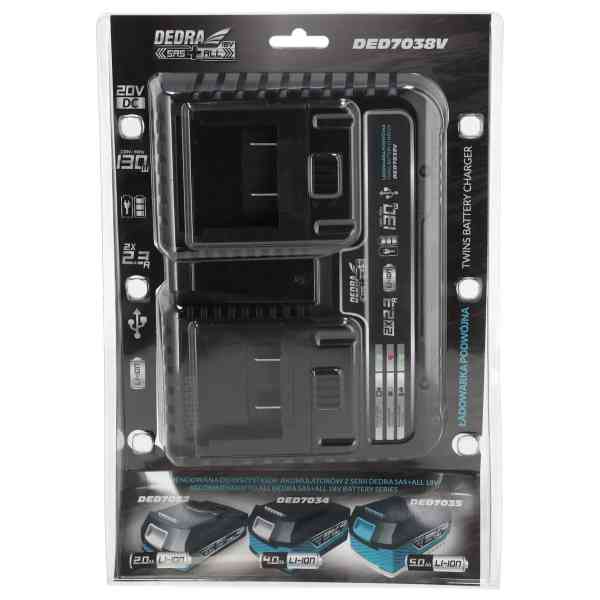 Dedra DED7038V SAS+ALL caricabatterie doppio rapido 20V