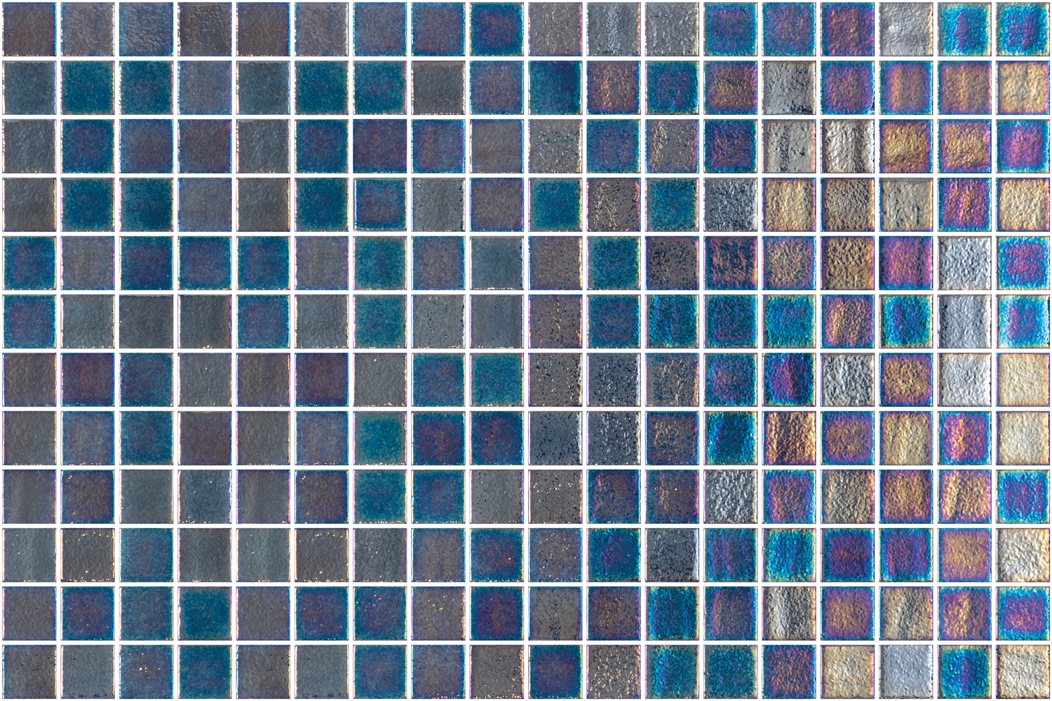 SQ Mosaic Pearl 100 mosaico blu scuro lucido effetto perla