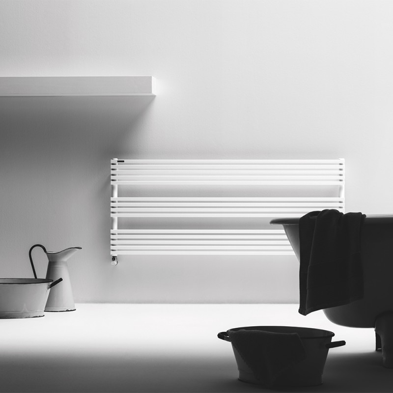 Viva Made H_20_BDO Termoarredo Bagno a Parete Acciaio