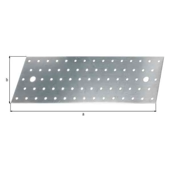 GAH Alberts piastra forata 300x100x2 mm zincata