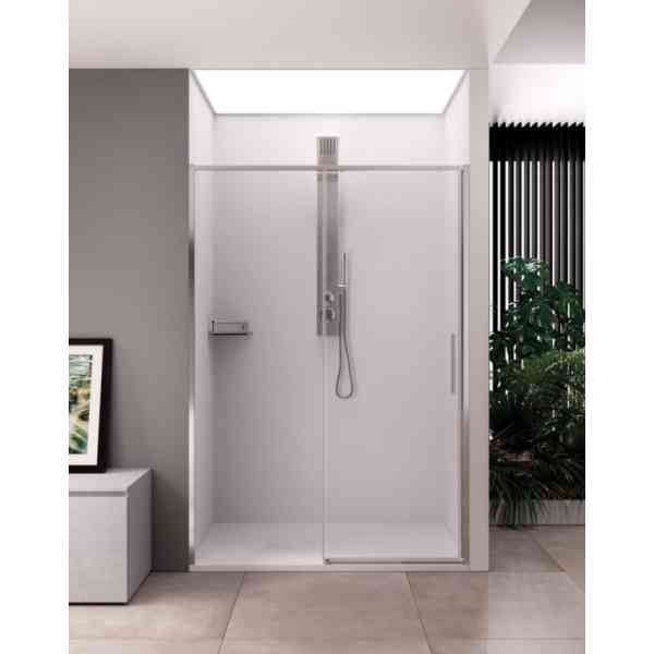 Lacus Torcello Chrome porta doccia scorrevole 100cm vetro 6mm