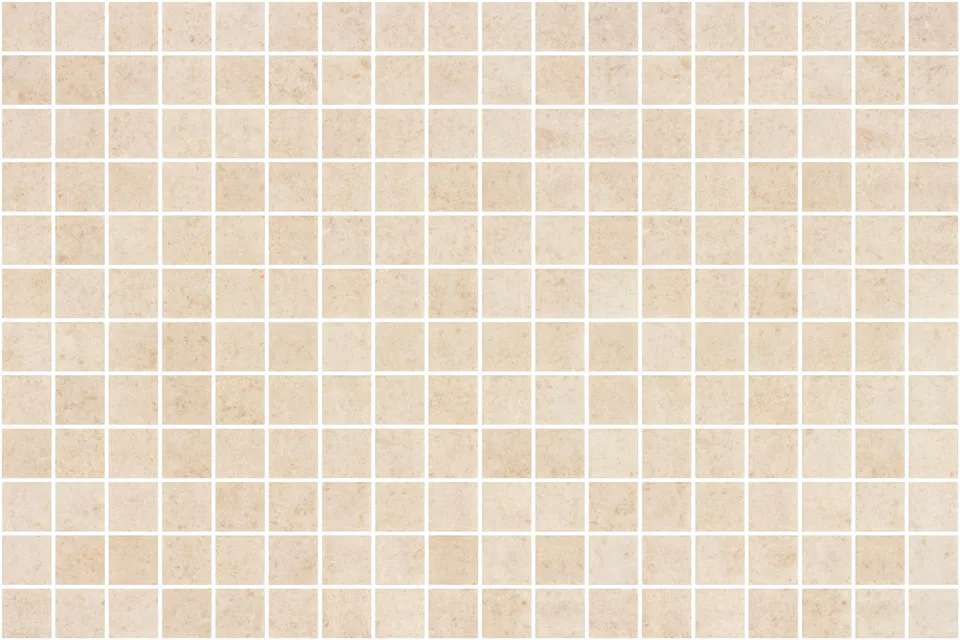 SQ Mosaic Kubu Sand Rock Bone mosaico beige pietra