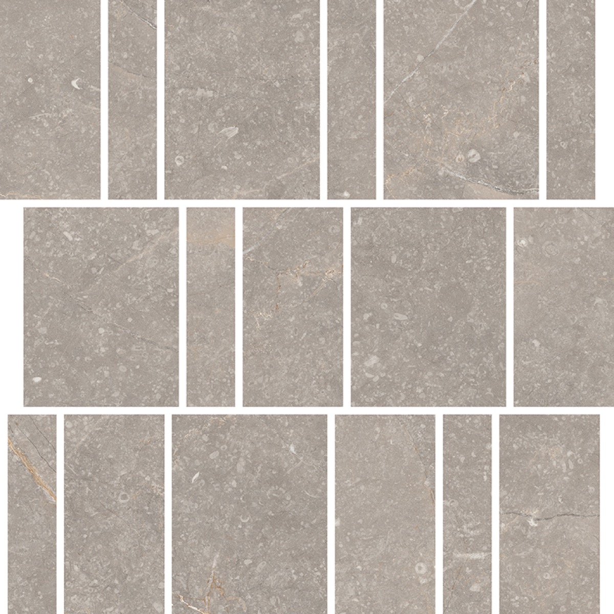 Recer Bluenza Warm Grey mosaico grigio caldo