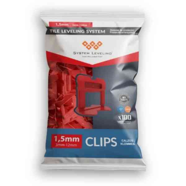 System Leveling Clip 1,5 mm distanziatori 100 pz per piastrelle