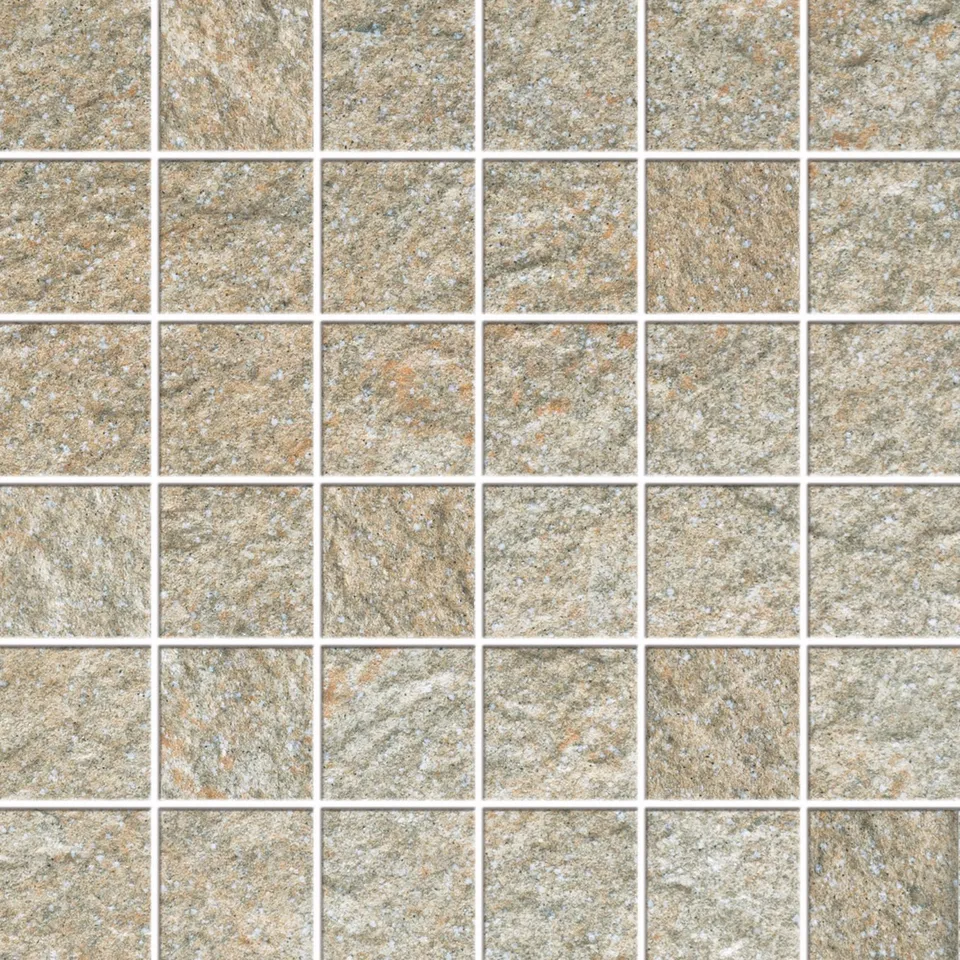 Recer Lithos Brown 30x30 Mosaico 4,5x4,5 Marrone Naturale