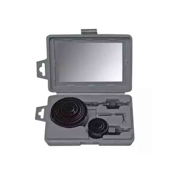 Dedra set seghe a tazza legno 9 pezzi 19-82 mm con adapter
