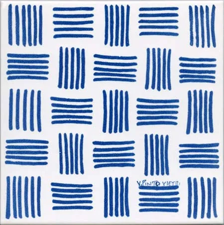 Ceramica Pinto Design Vietri VP7045 piastrella maiolica decoro mano