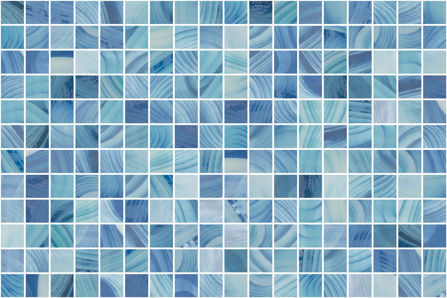SQ Mosaic Bay Glam Kemi Glam mosaico blu opaco piscina